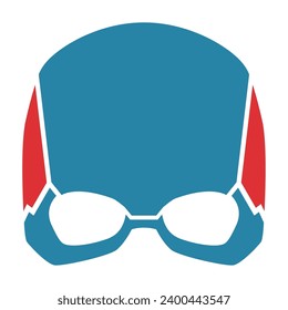 Isolated colored abstract flat superhero mask Vector illustration