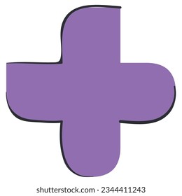 Isolated colored add plus symbol icon Vector illustration