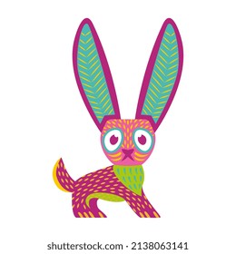 Isolated colored animal alebrije mexican traditional cartoon Vector illustration