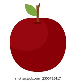 Icono de manzana aislada Vector