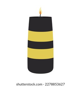 Isolated colored aromatherapy candle icon Vector