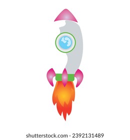 Isolated colored astronaut spaceship icon Vector illustration