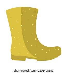 Einzeln gefärbtes Herbstbootsymbol Vektor
