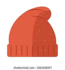 Icono de sombrero otoñal aislado Vector