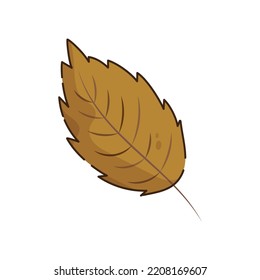 Icono de hoja de otoño aislado Vector