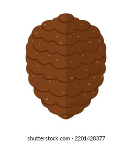 Isolated colored autumn nut icon Vector