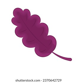 Isolated colored autumn seasonal leaf sketch icon Vector illustration