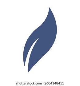 Isolated colored autumn winter leaf icon Vector