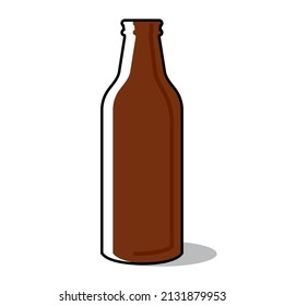 Isolated colored beer bottle icon Vector illustration