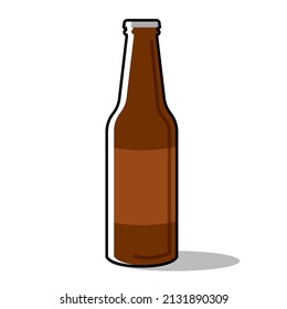 Isolated colored beer bottle icon Vector illustration