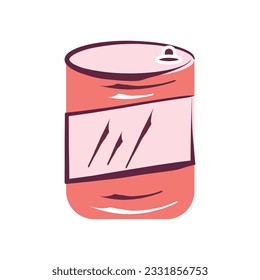 Isolated colored beer can icon Vector