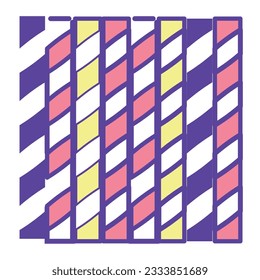 Isolated colored birthday gift wrapping paper icon Vector
