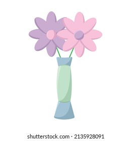Isolated colored boutique of flowers Vector