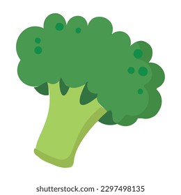 Isolierte farbige Brokkoli-Pflanzensymbol Vektor