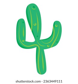 Isolated colored cactus sketch icon Vector