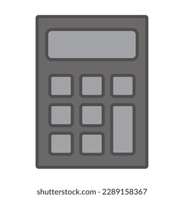 Isolated colored calculator office supply icon Vector