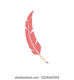 Icono de esbozo de pluma caligráfica aislada Icono de ilustración vectorial