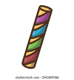 Icono de barra de dulces de color aislado