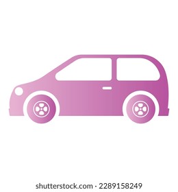 Isolated colored car icon Flat design Vector