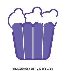 Einzeln gefärbtes Pappmaissymbol
