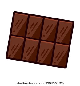 Isolated colored chocolate bar candy icon Vector