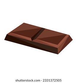 Isolated colored chocolate candy bar Vector