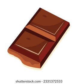 Isolated colored chocolate candy bar Vector