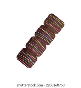 Isolated colored chocolate candy icon Vector