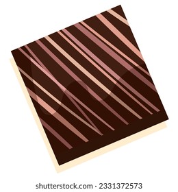 Isolated colored chocolate candy sketch icon Vector