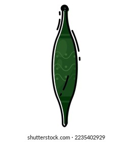 Balón de navidad de color aislado con vector de textura