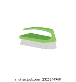 Icono de cepillo de limpieza de color aislado Vector