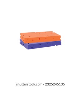 Isolated colored cleaning sponge icon Vector