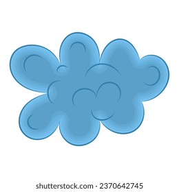 Isolated colored cloud sketch icon Vector illustration