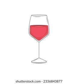 Isolated colored cocktail glass icon Vector illustration