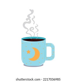 Isolated colored coffee cup sketch icon Vector