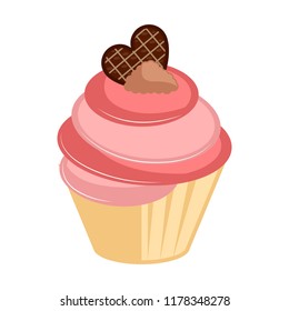 Isolated colored cupcake icon