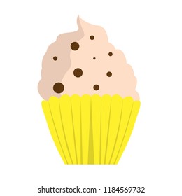 Isolated colored cupcake icon