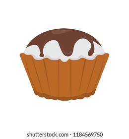 Isolated colored cupcake icon