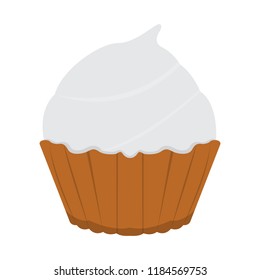 Isolated colored cupcake icon