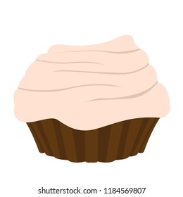 Isolated colored cupcake icon