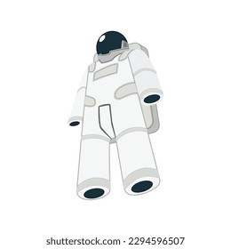 Personaje astronauta astronauta astronauta de color aislado Vector