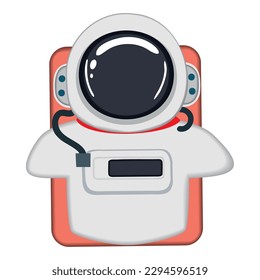 Isolated colored cute astronaut character Vector