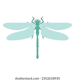 Isolated colored dragonfly insect animal icon Vector