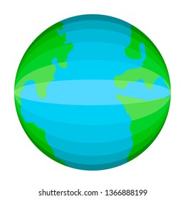 Isolated colored Earth. Earth day. Vector illustration design