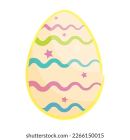 Isolated colored easter egg icon Vector