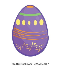 Isolated colored easter egg icon Vector
