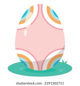 Isolated colored easter egg icon Vector