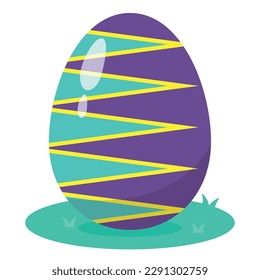 Isolated colored easter egg icon Vector