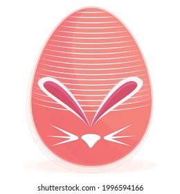 Isolated colored easter egg Spring season