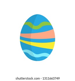 Isolated colored easter egg. Vector illustration design